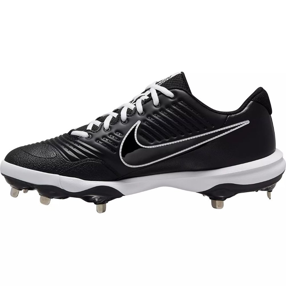Nike Men's Alpha Huarache 3 Varsity Low Metal Baseball Cleats Black, Size 11.5